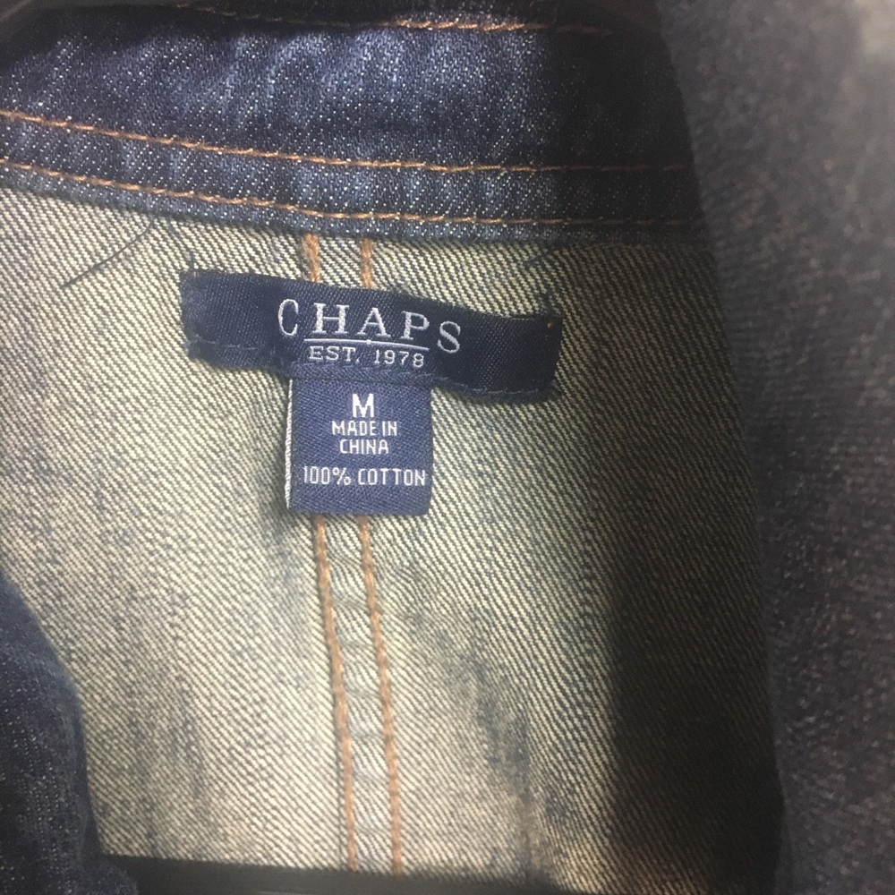 Chaps Blue Jean Jacket - Picture 2 of 4